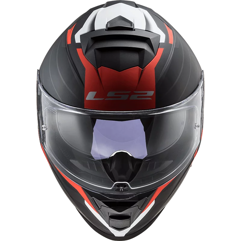 LS2 FF800 STORM NERVE MATT BLACK RED