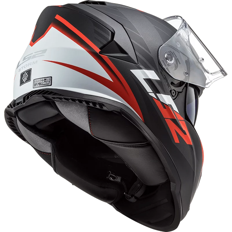 LS2 FF800 STORM NERVE MATT BLACK RED