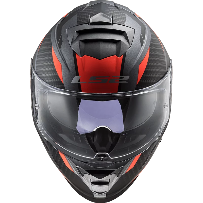 LS2 FF800 STORM RACER MATT TITANIUM FLUO ORANGE