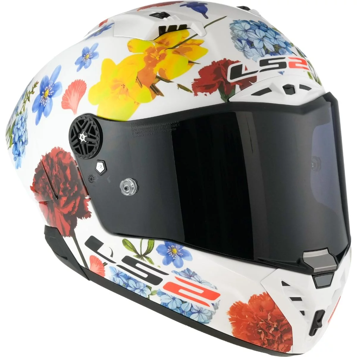 LS2 FF805 THUNDER C GP AERO FLOWERS WHITE