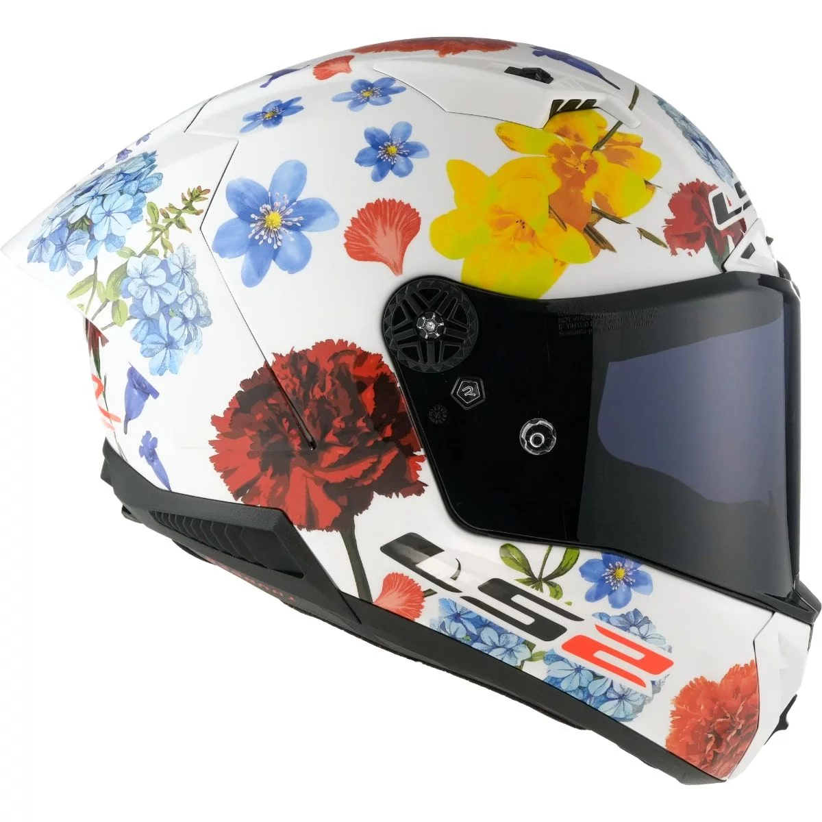 LS2 FF805 THUNDER C GP AERO FLOWERS WHITE
