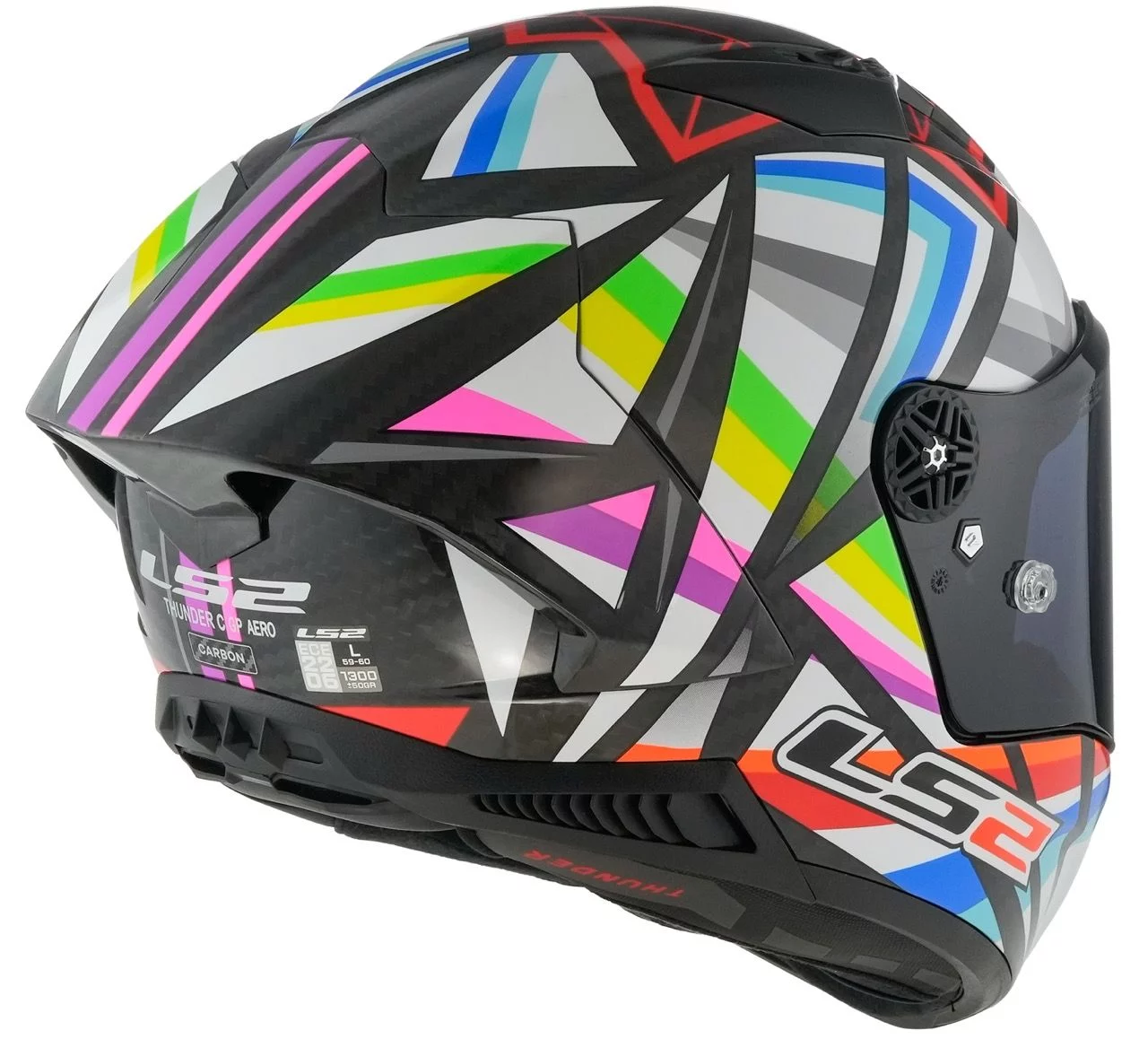 LS2 FF805 THUNDER GP AERO FLASH BLACK