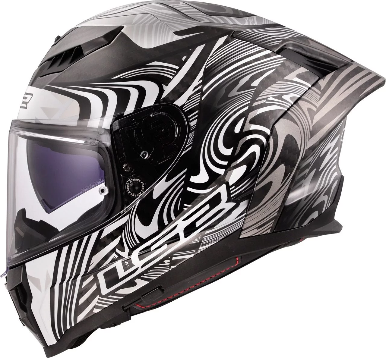 LS2 FF807 DRAGON ENTHUM SILVER