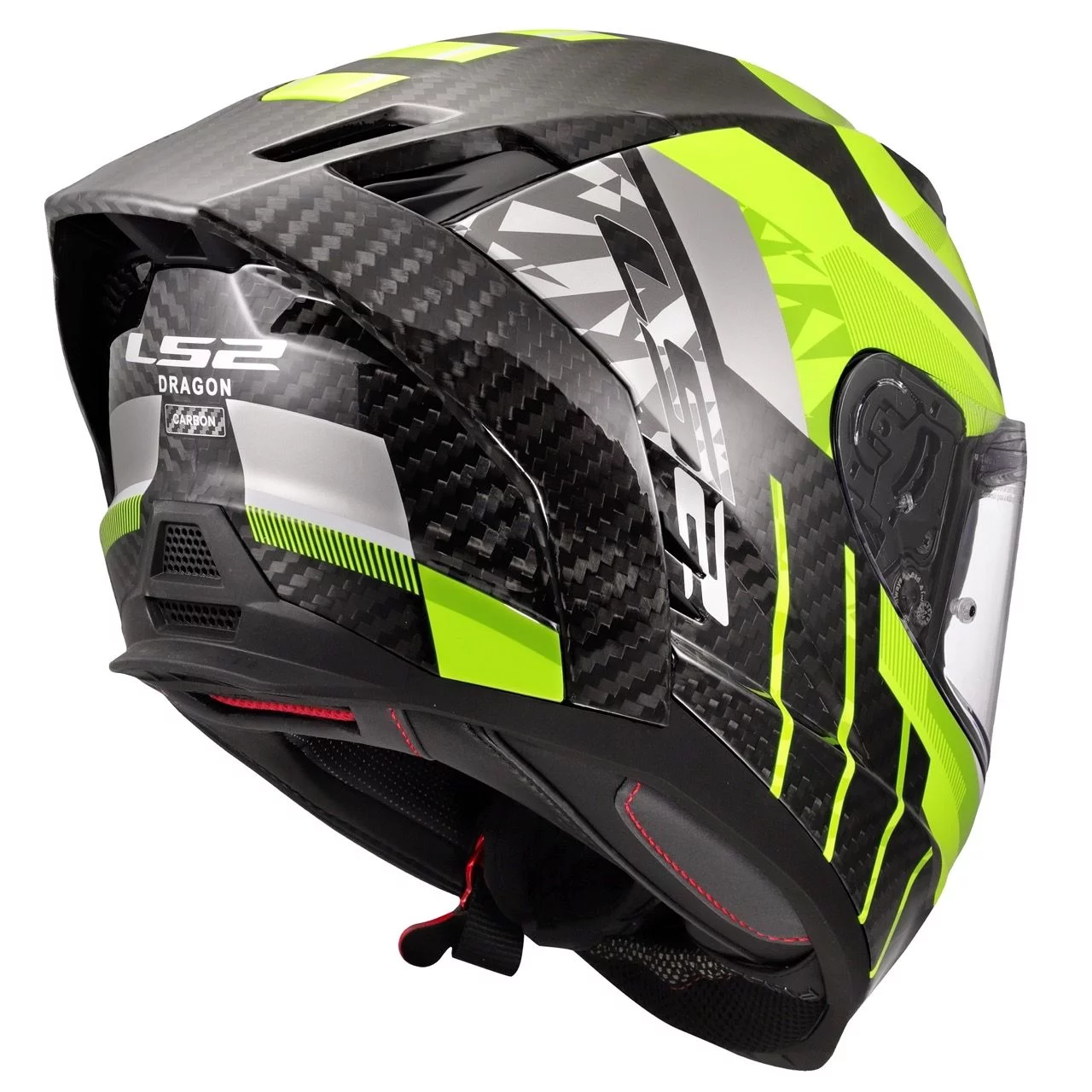 LS2 FF807 DRAGON TRAX HI-VIS YELLOW