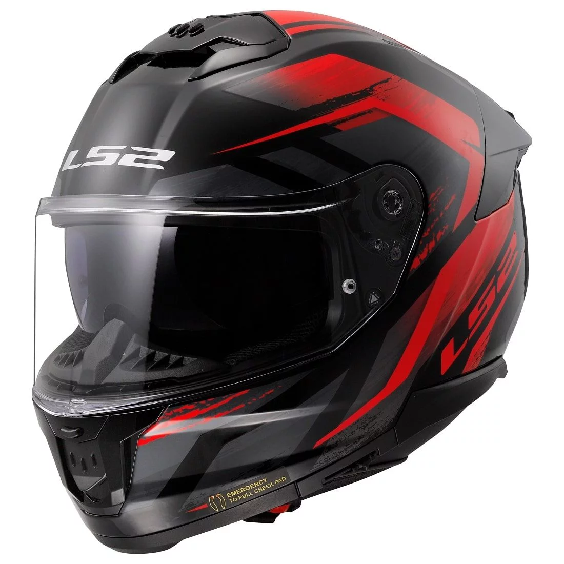 LS2 FF808 STREAM 2 FURY BLACK RED