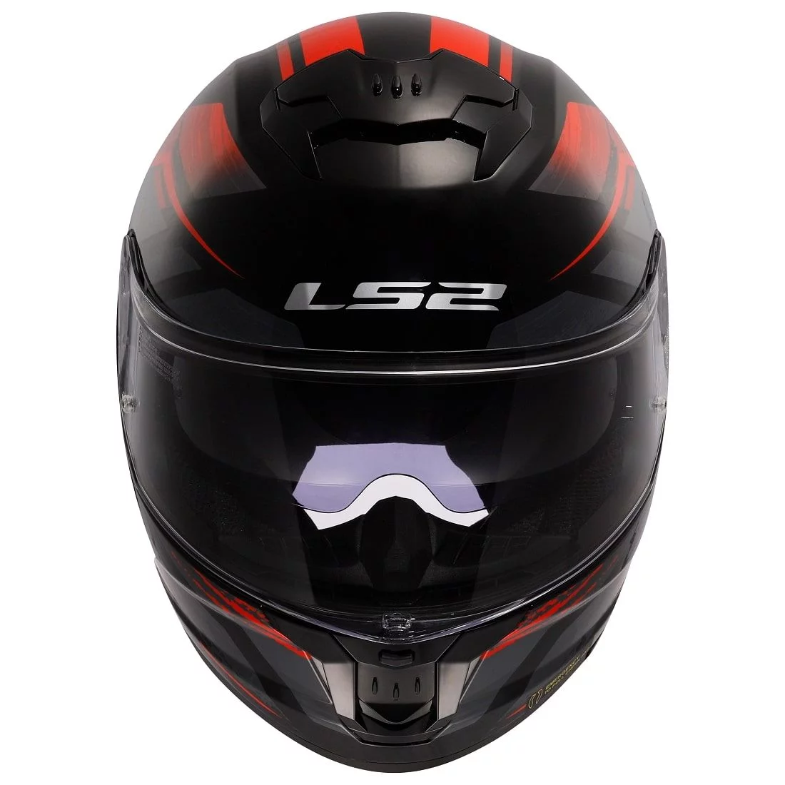 LS2 FF808 STREAM 2 FURY BLACK RED