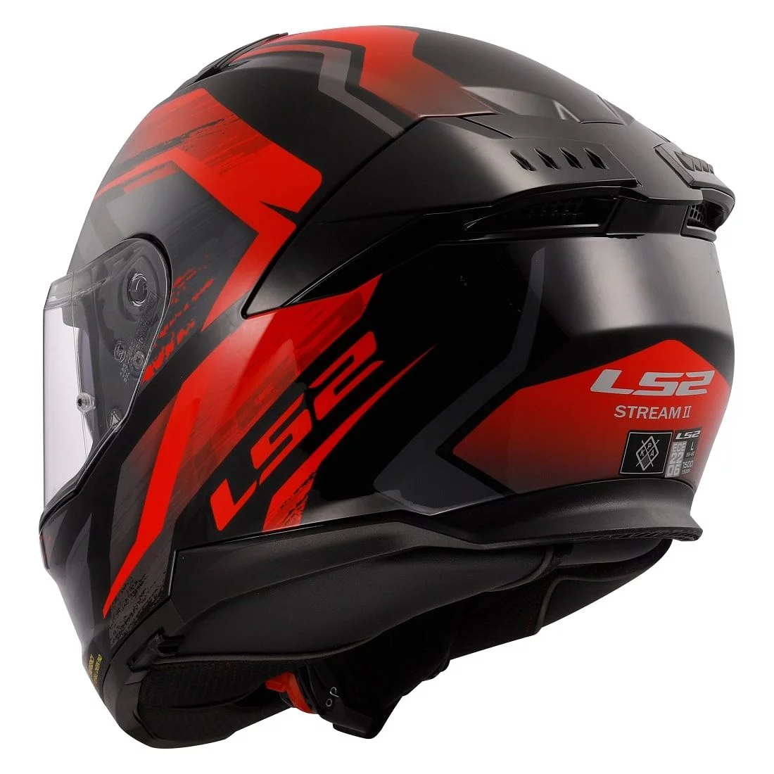 LS2 FF808 STREAM 2 FURY BLACK RED