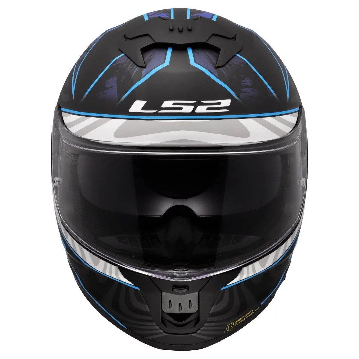 LS2 FF808 STREAM 2 GALDAM MATT BLACK BLUE
