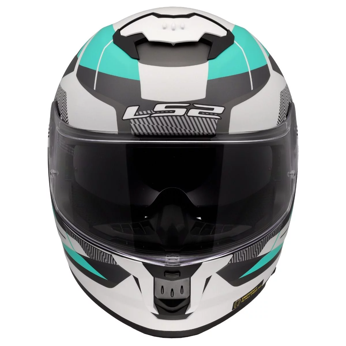 LS2 FF808 STREAM 2 ROAD CYAN LIGHT GREY