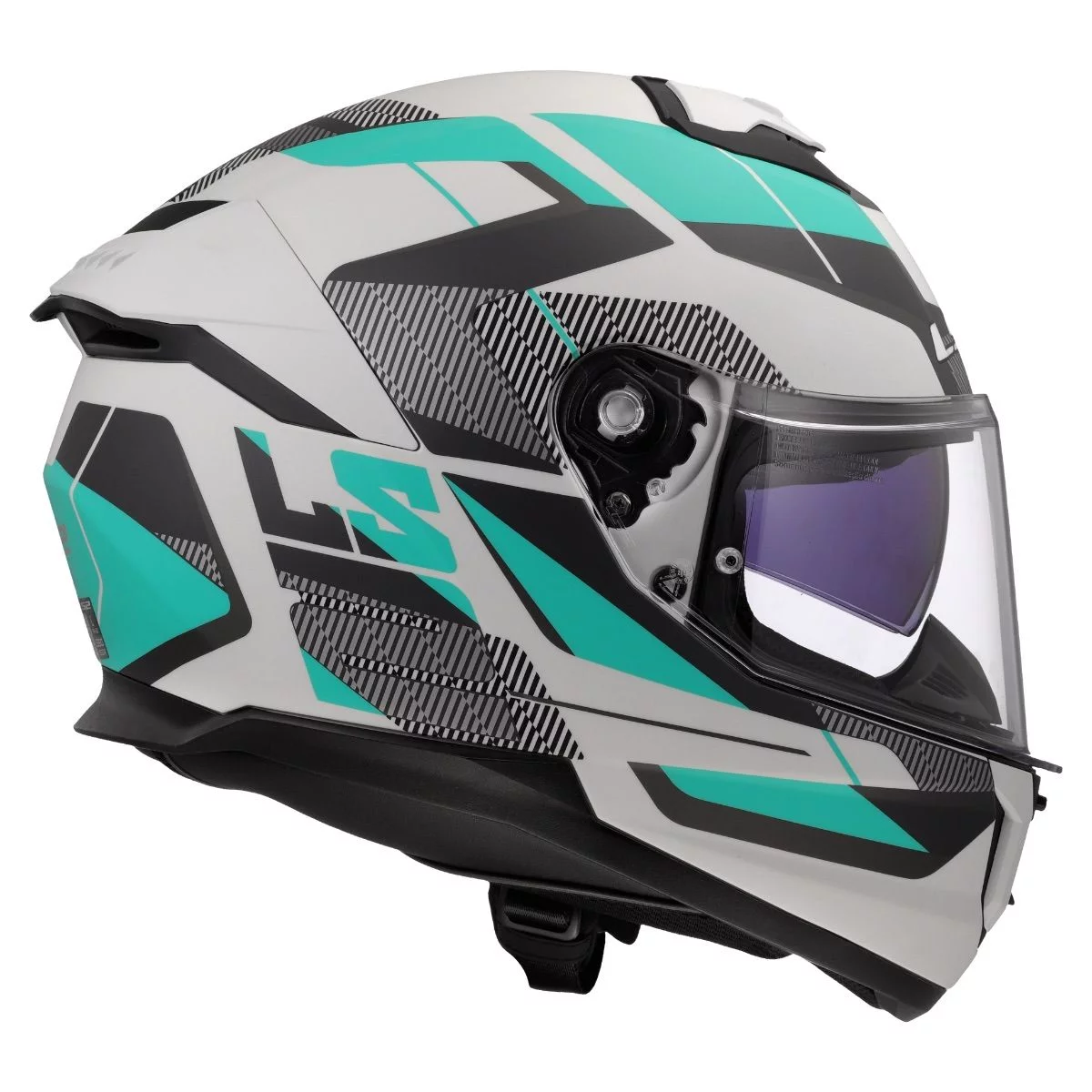 LS2 FF808 STREAM 2 ROAD CYAN LIGHT GREY