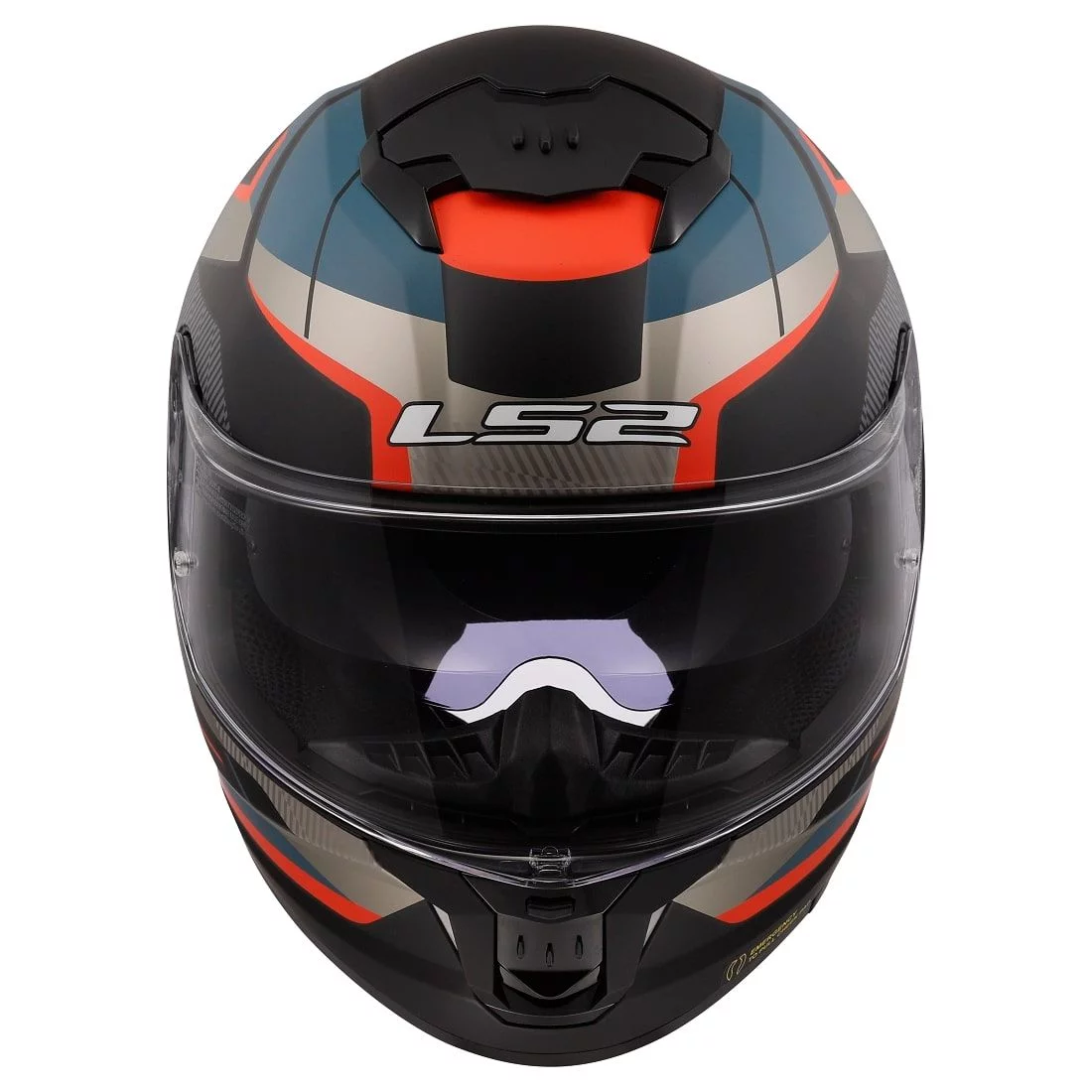 LS2 FF808 STREAM 2 ROAD MATT BLACK BLUE
