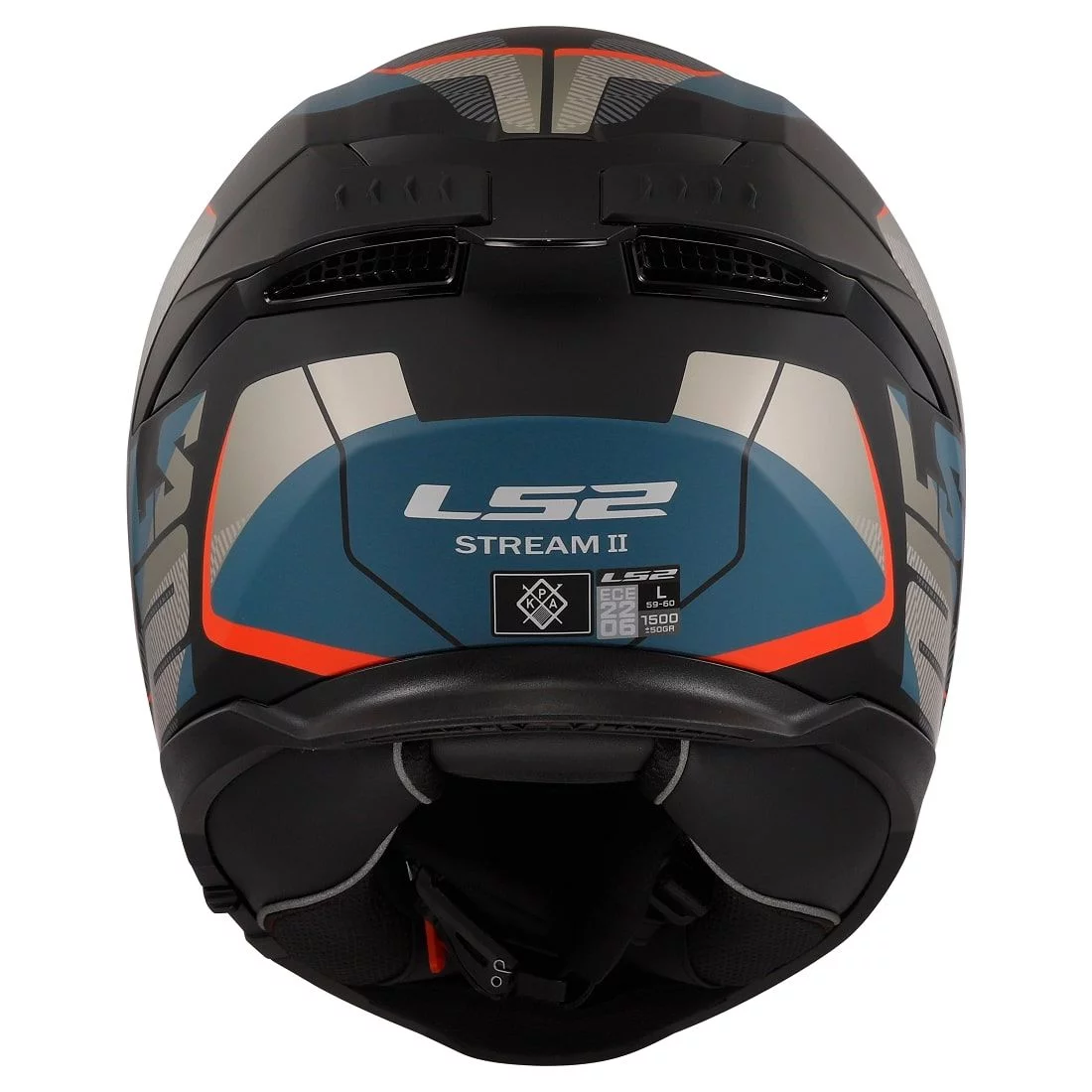 LS2 FF808 STREAM 2 ROAD MATT BLACK BLUE