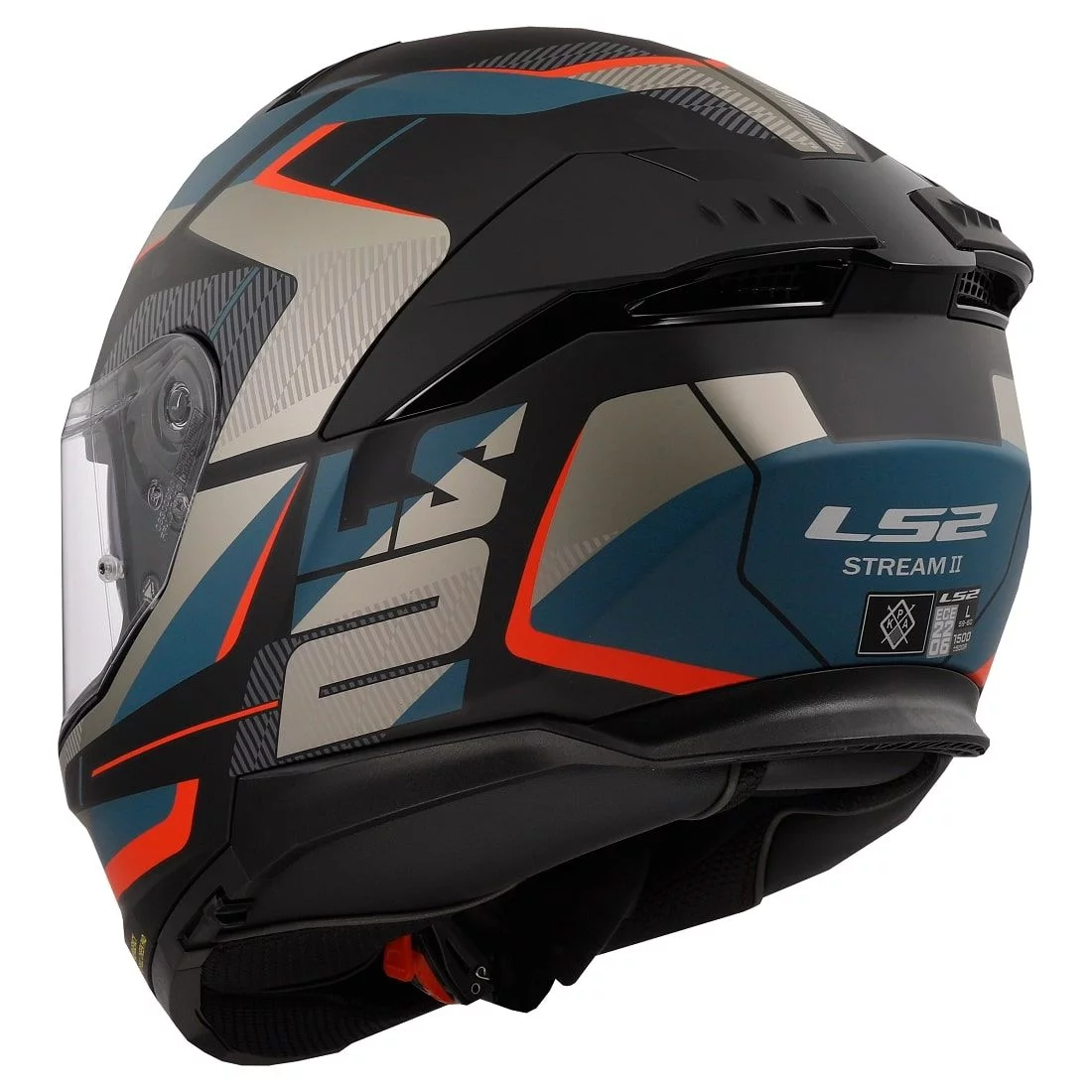 LS2 FF808 STREAM 2 ROAD MATT BLACK BLUE