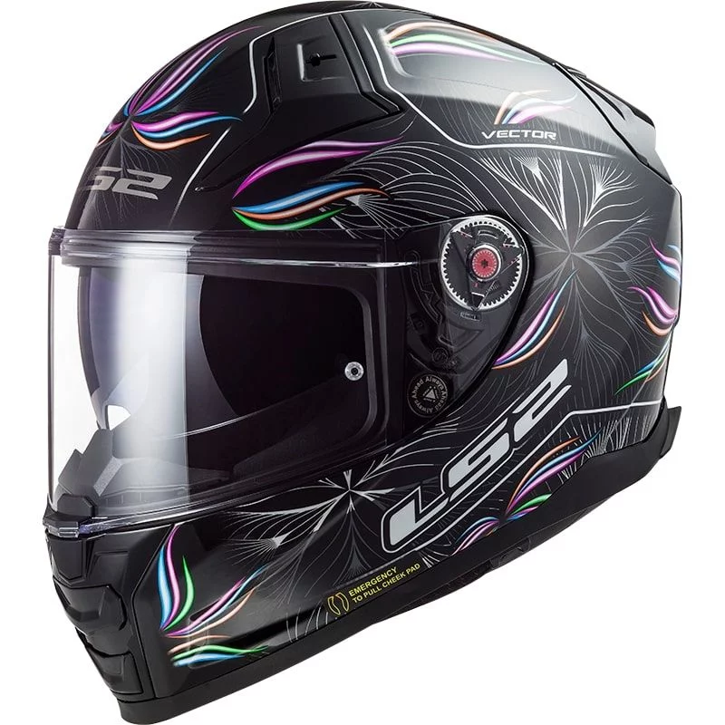 LS2 FF811 VECTOR 2 TROPICAL BLACK WHITE