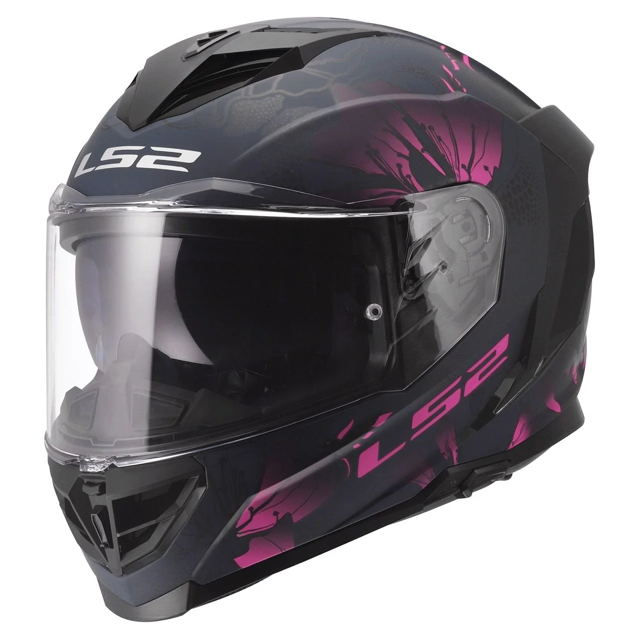 LS2 FF818 STORM 3 BURST BLACK PINK