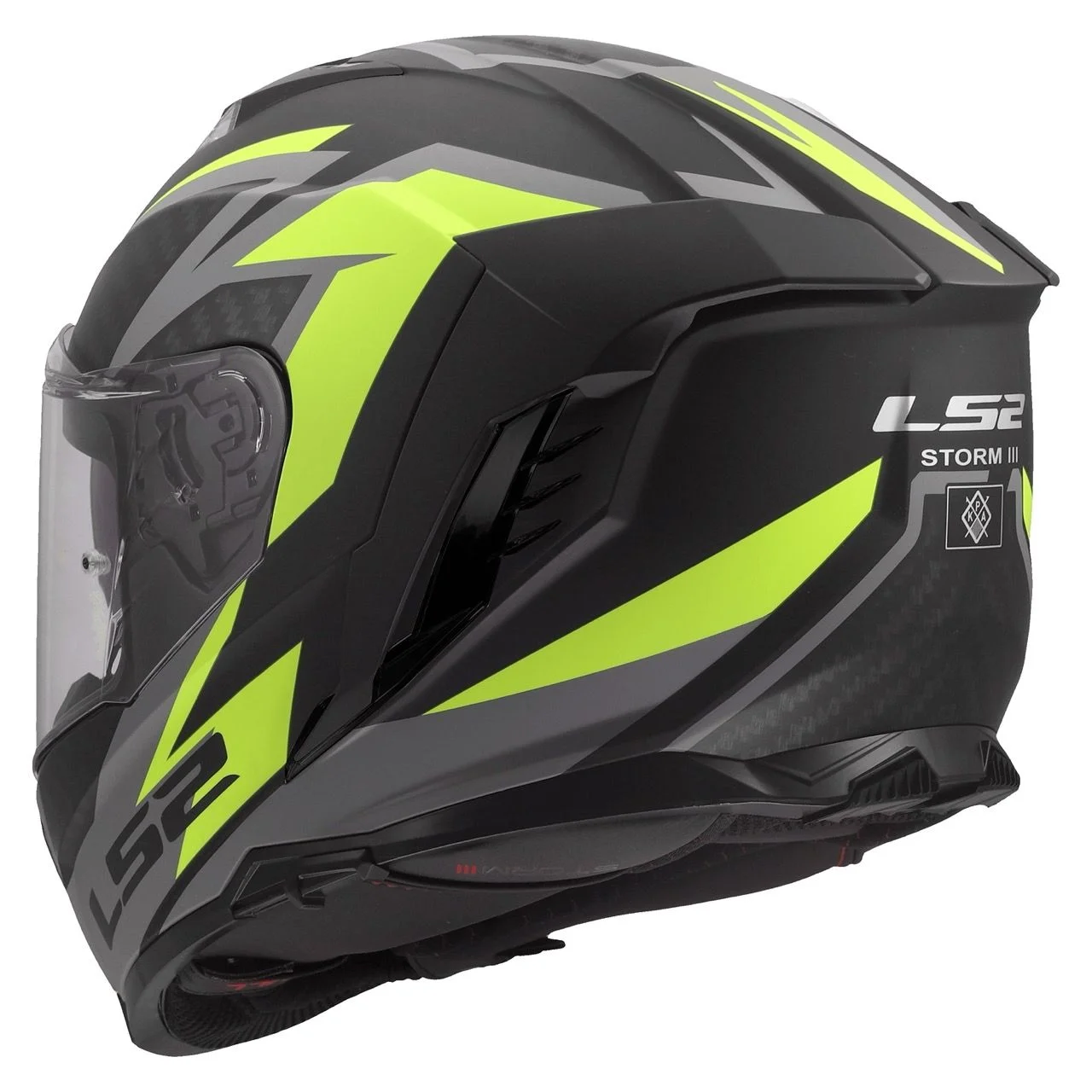 LS2 FF818 STORM 3 DYNAMO BLACK HI-VIZ YELLOW