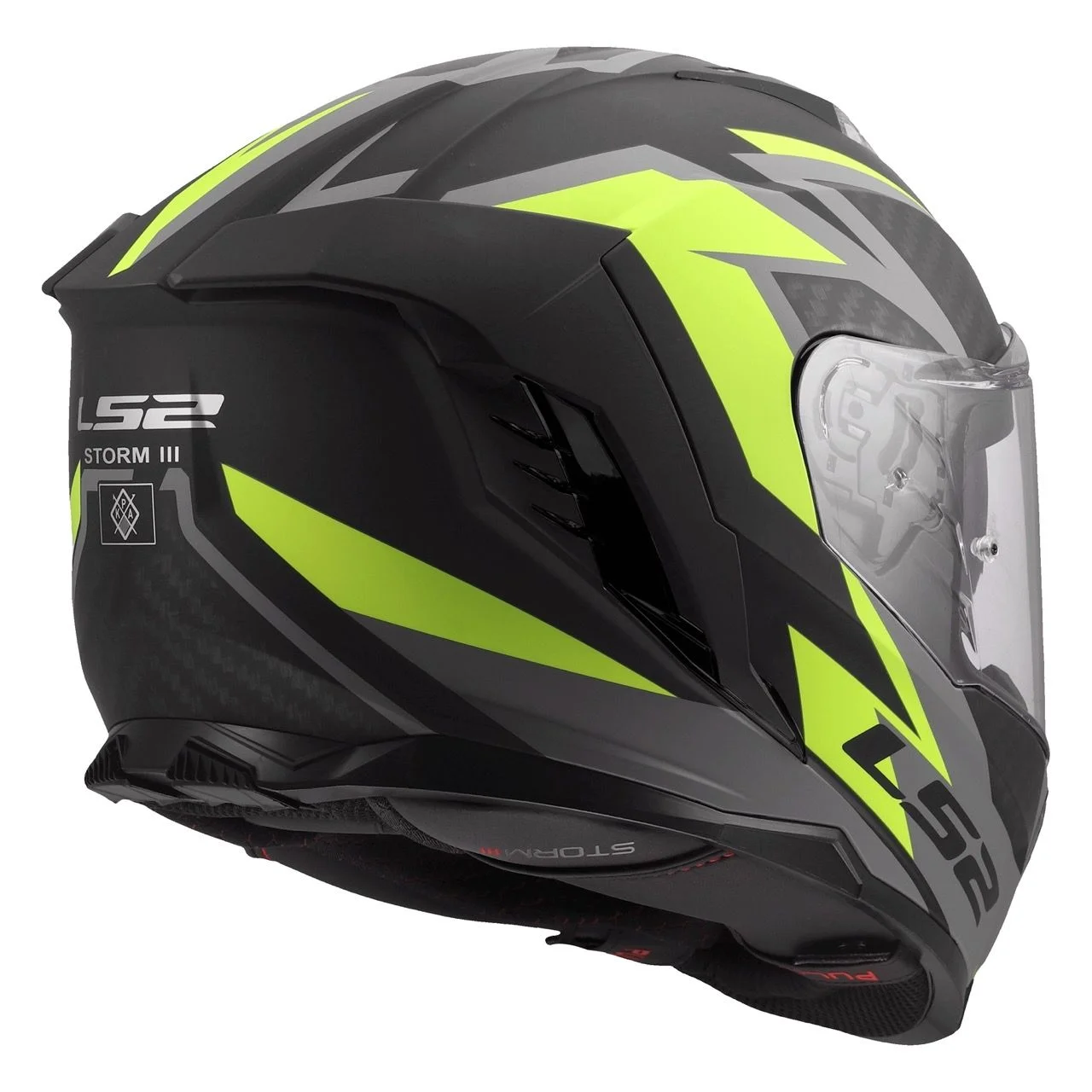 LS2 FF818 STORM 3 DYNAMO BLACK HI-VIZ YELLOW
