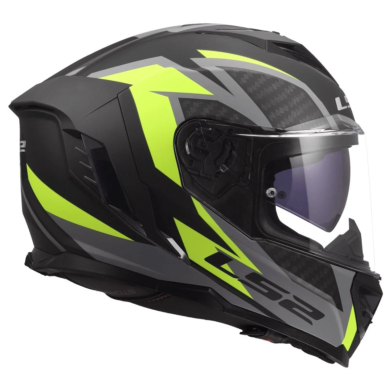 LS2 FF818 STORM 3 DYNAMO BLACK HI-VIZ YELLOW