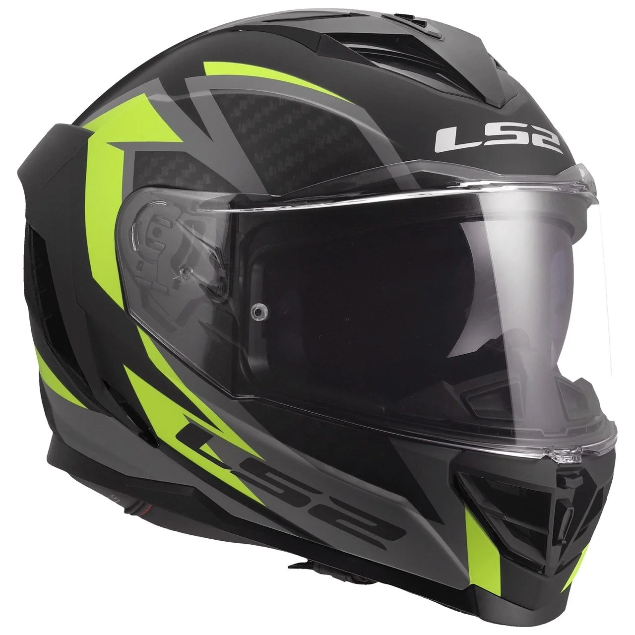 LS2 FF818 STORM 3 DYNAMO BLACK HI-VIZ YELLOW