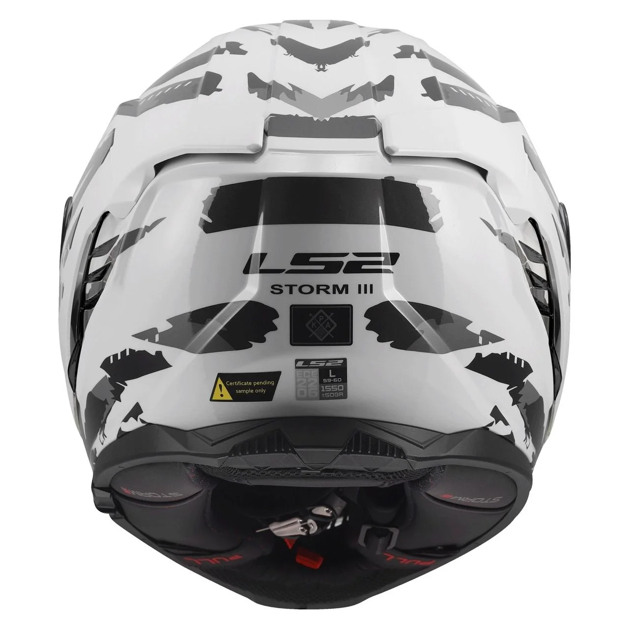 LS2 FF818 STORM 3 KAOS WHITE GREY