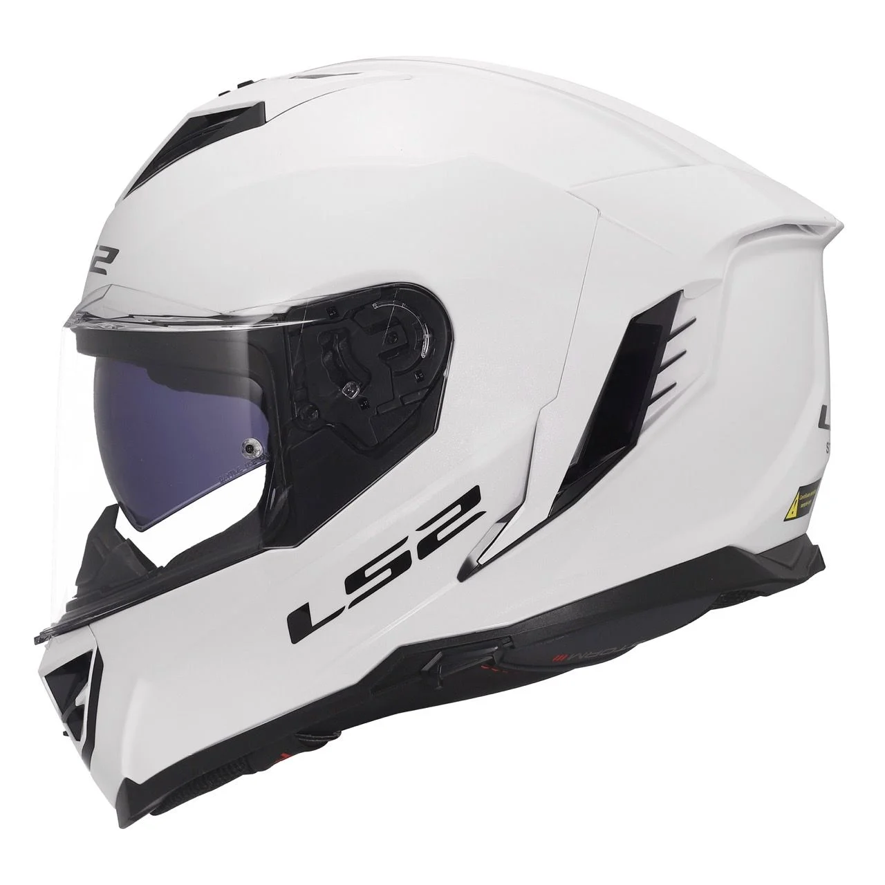 LS2 FF818 STORM 3 SOLID GLOSS WHITE
