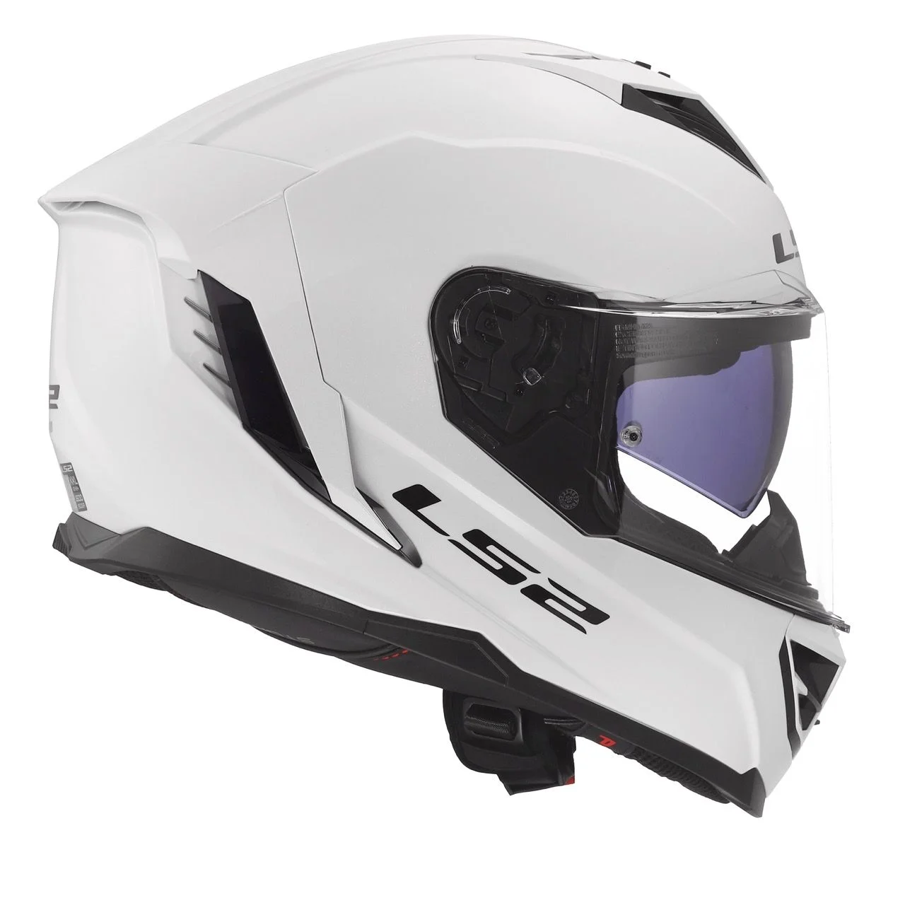LS2 FF818 STORM 3 SOLID GLOSS WHITE