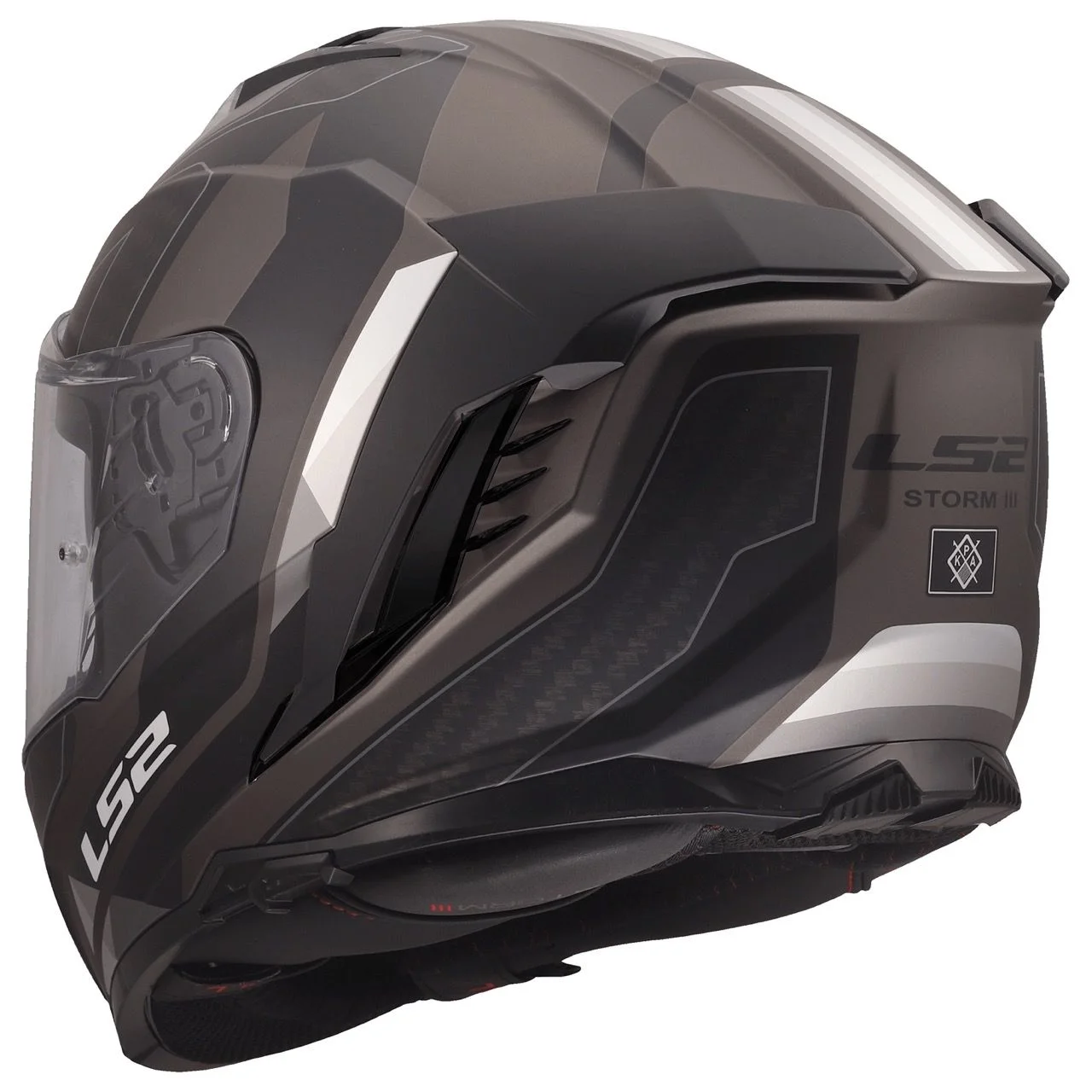 LS2 FF818 STORM 3 SPORTY BLACK GREY