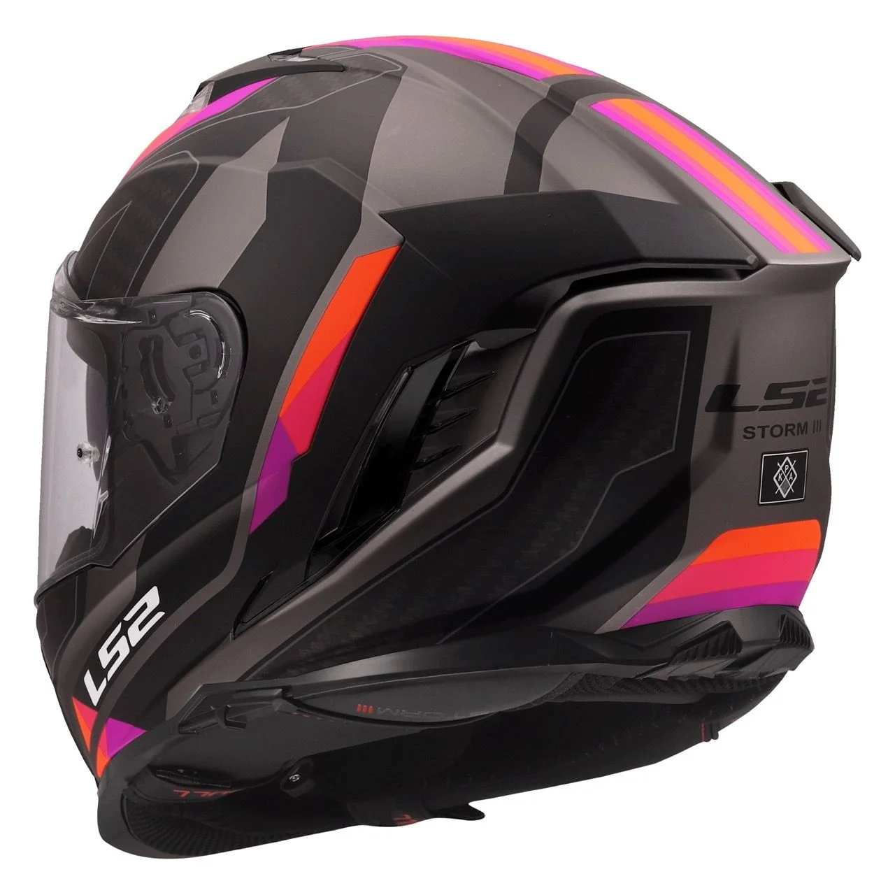 LS2 FF818 STORM 3 SPORTY BLACK PURPLE