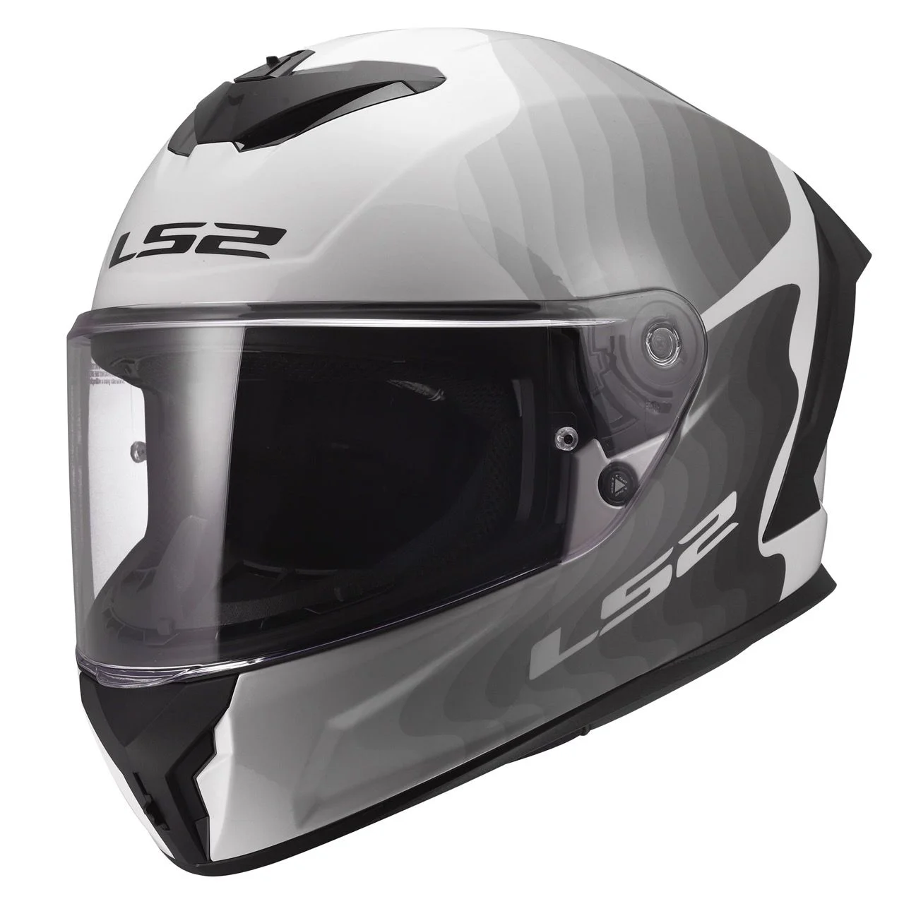 LS2 FF820 RAPID 3 FLOW GLOSS WHITE GREY