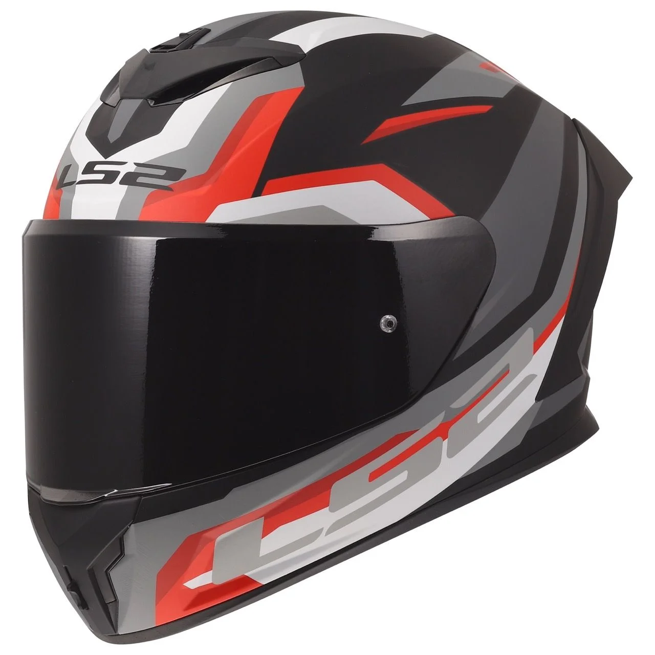 LS2 FF820 RAPID 3 HYPER GLOSS BLACK RED