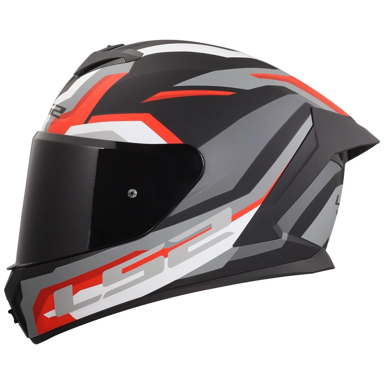 LS2 FF820 RAPID 3 HYPER GLOSS BLACK RED