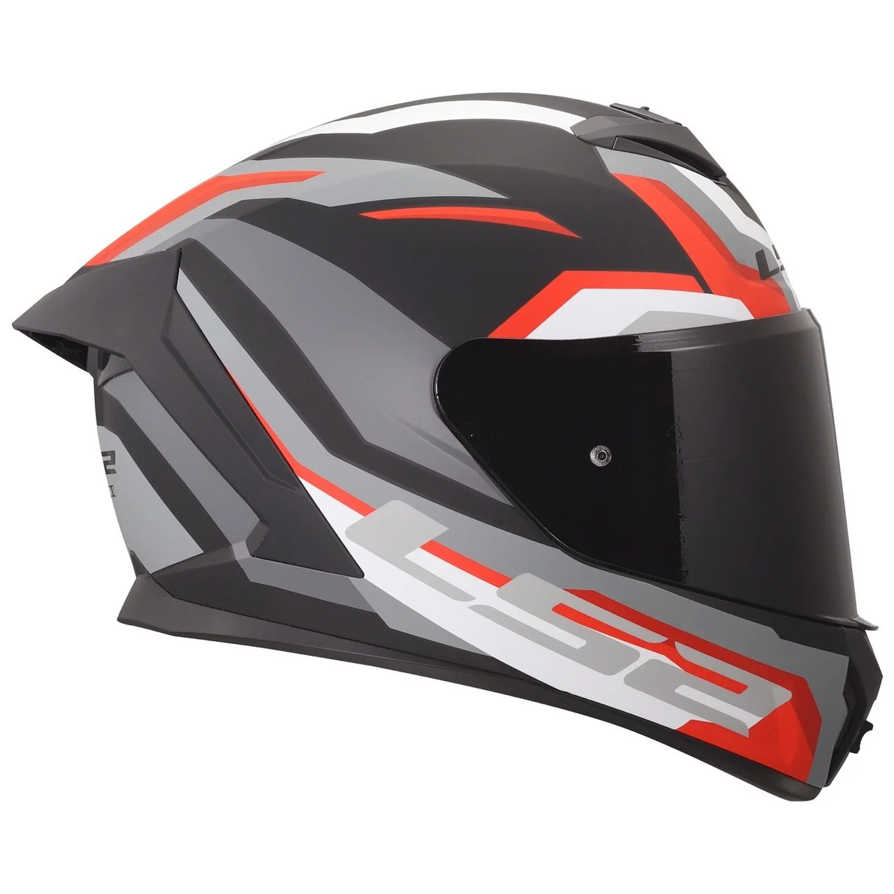 LS2 FF820 RAPID 3 HYPER GLOSS BLACK RED