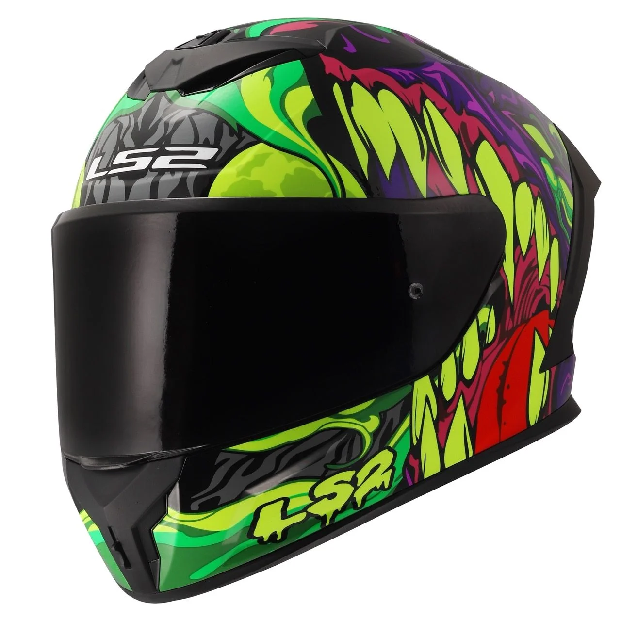 LS2 FF820 RAPID 3 HYPER MATT BLACK RED