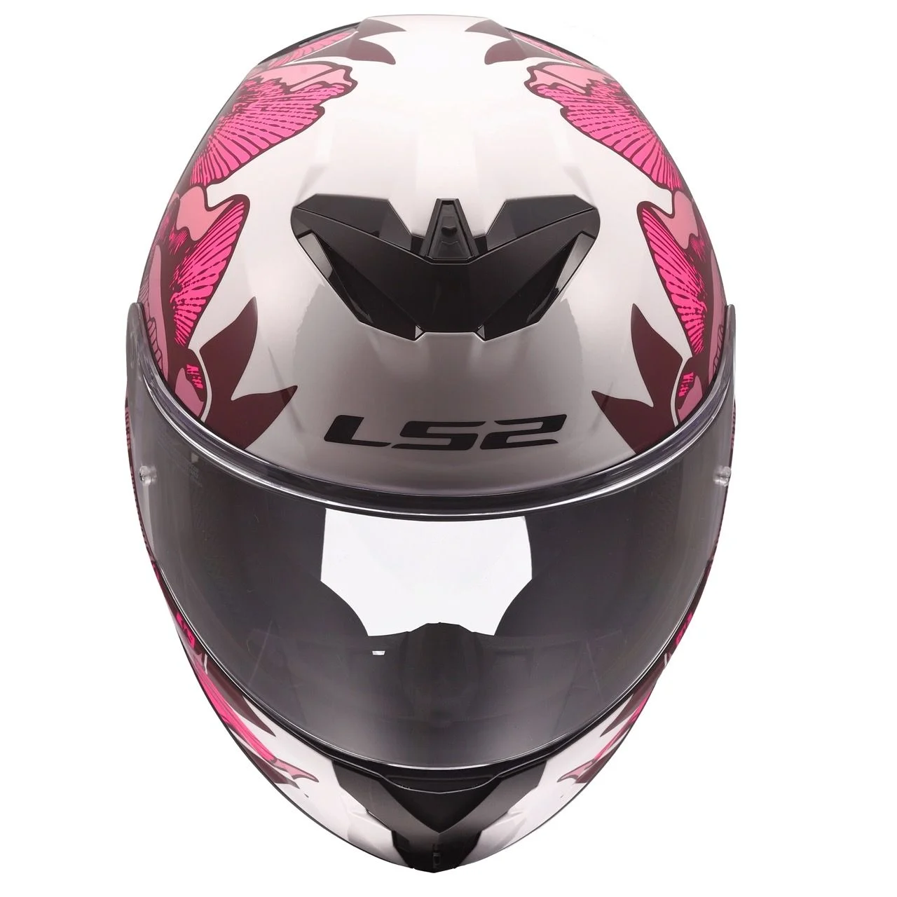 LS2 FF820 RAPID 3 POPPIES 2 WHITE PINK