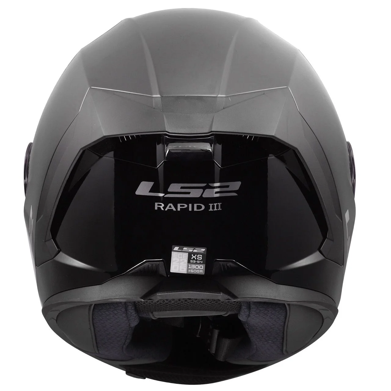 LS2 FF820 RAPID 3 SOLID GLOSS BLACK