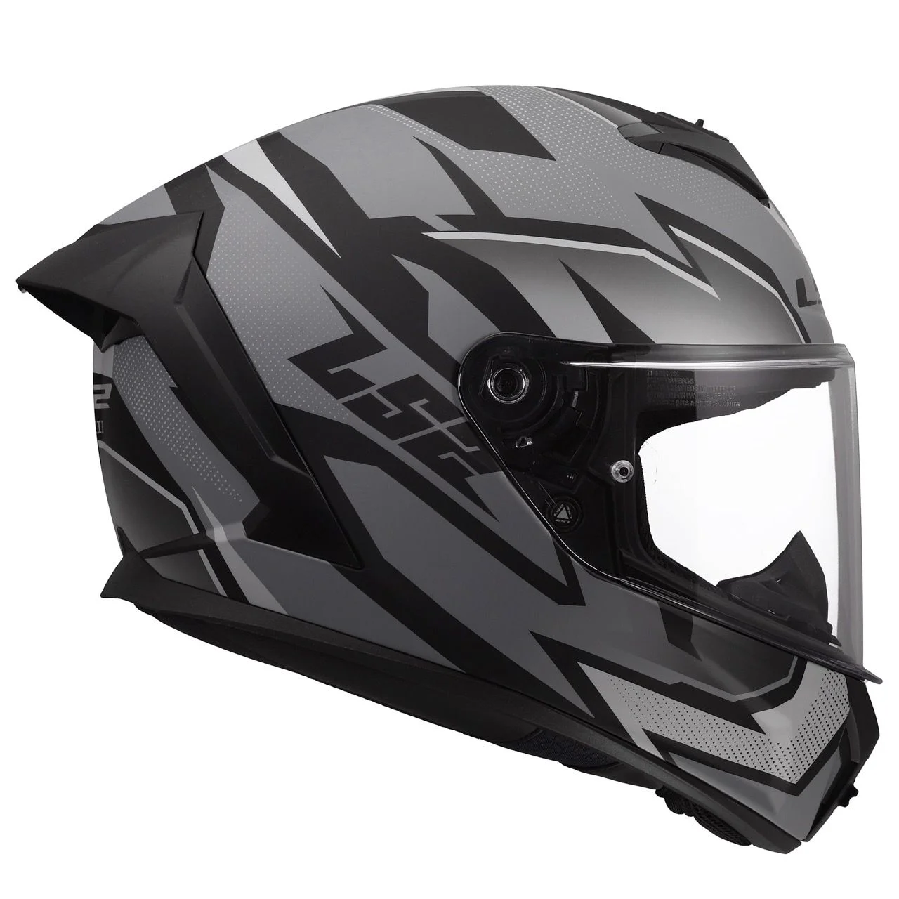 LS2 FF820 RAPID 3 XTREM MATT BLACK GREY