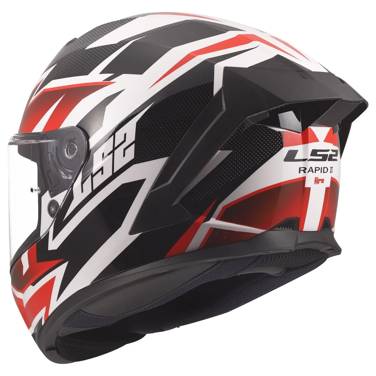 LS2 FF820 RAPID 3 XTREM WHITE BLACK RED