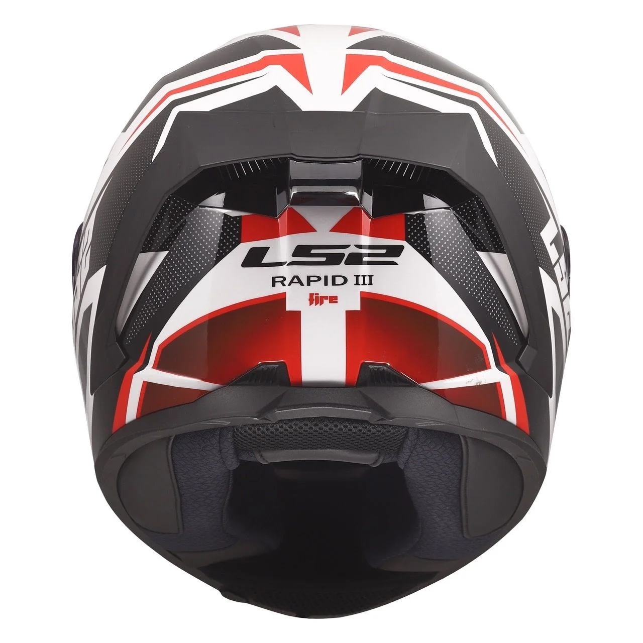 LS2 FF820 RAPID 3 XTREM WHITE BLACK RED