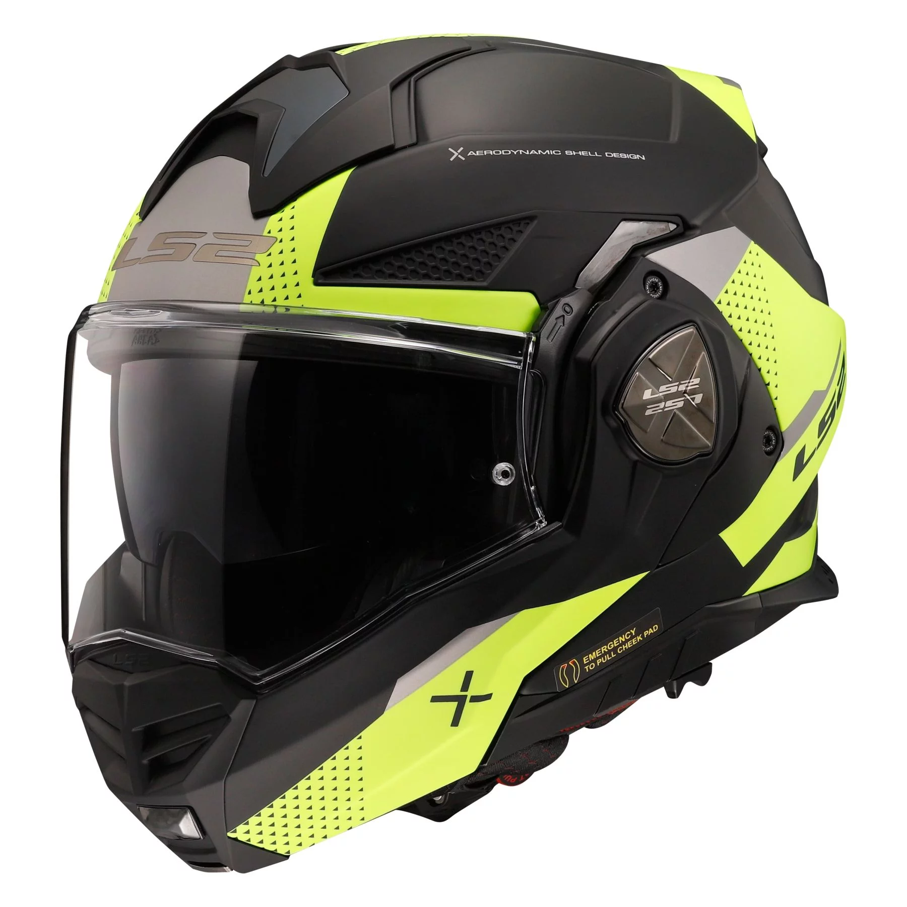 LS2 FF901 ADVANT X OBLIVION MATT BLACK HI-VIZ YELLOW