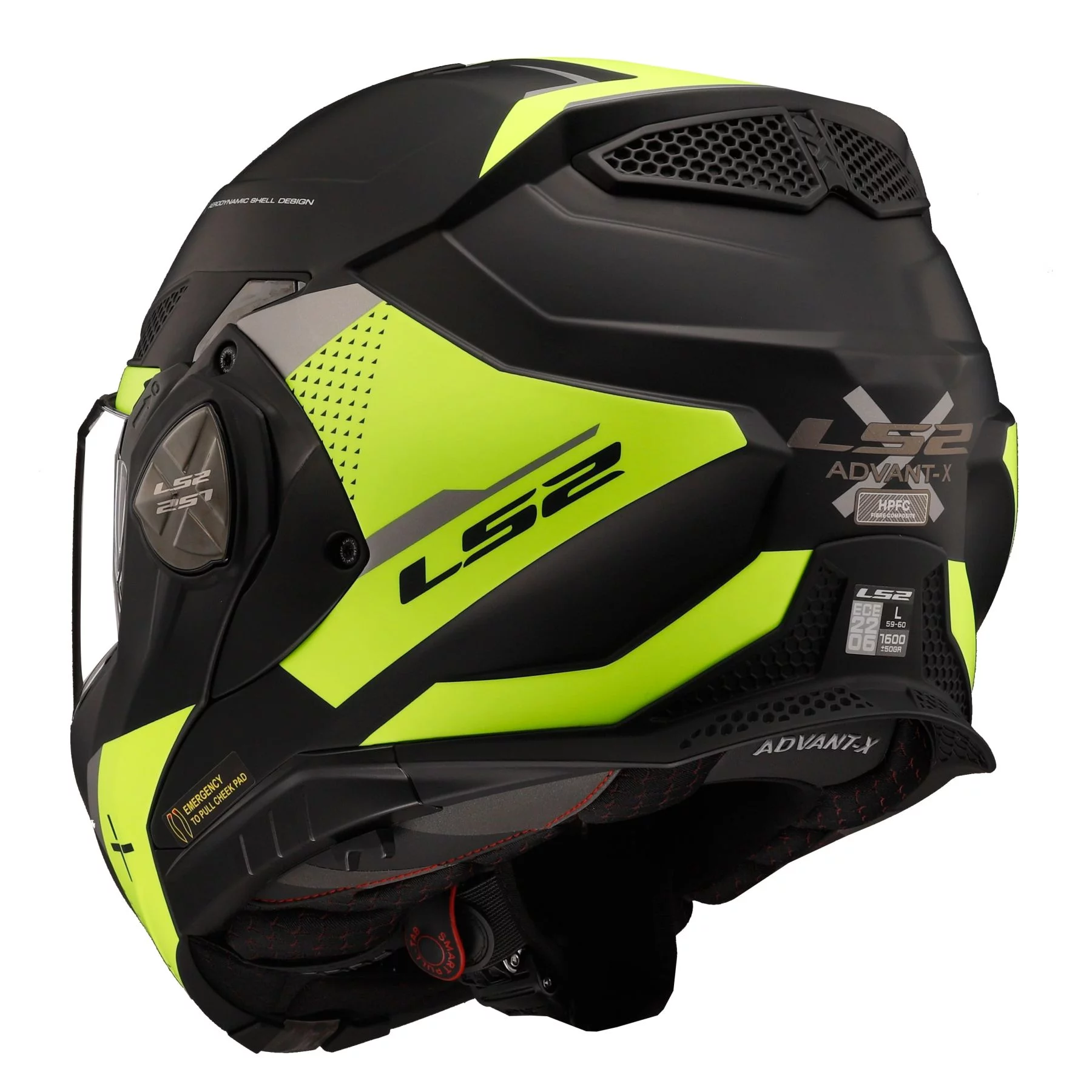 LS2 FF901 ADVANT X OBLIVION MATT BLACK HI-VIZ YELLOW
