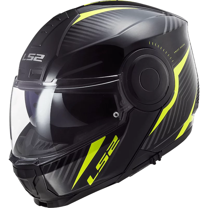 LS2 FF902 SCOPE SKID BLACK HI-VIS YELLOW