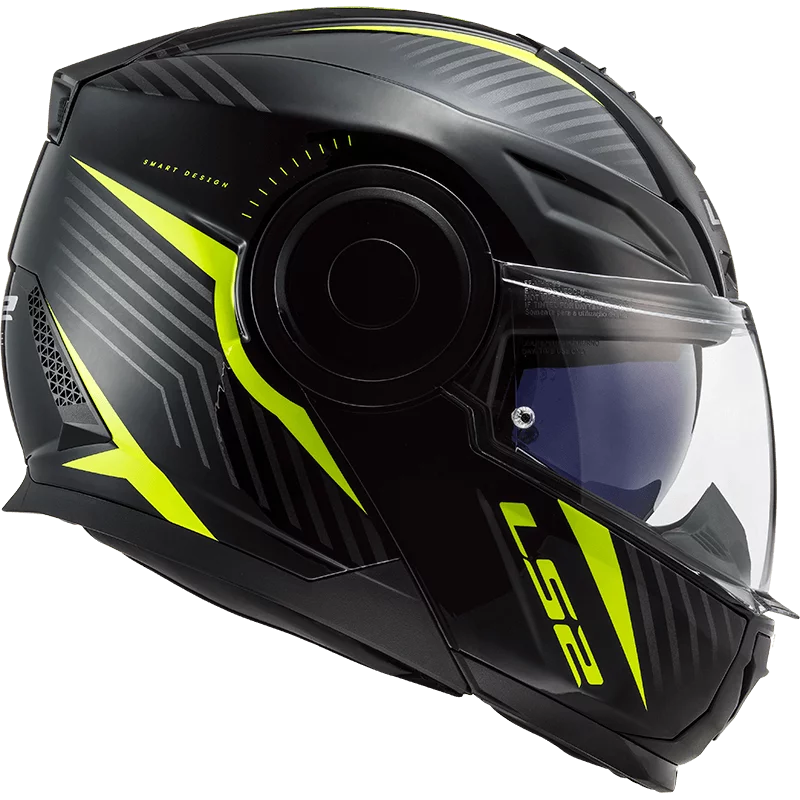 LS2 FF902 SCOPE SKID BLACK HI-VIS YELLOW