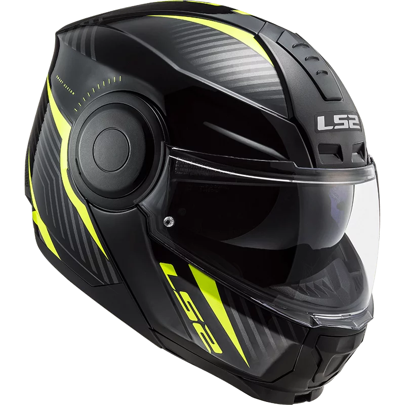 LS2 FF902 SCOPE SKID BLACK HI-VIS YELLOW