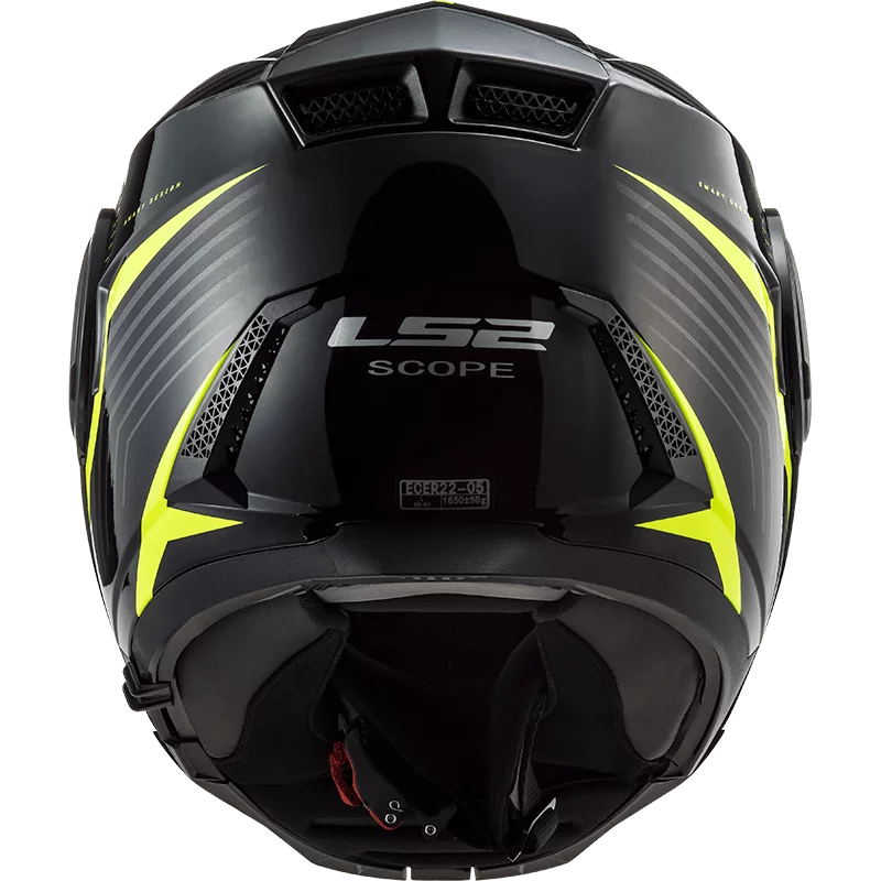 LS2 FF902 SCOPE SKID BLACK HI-VIS YELLOW
