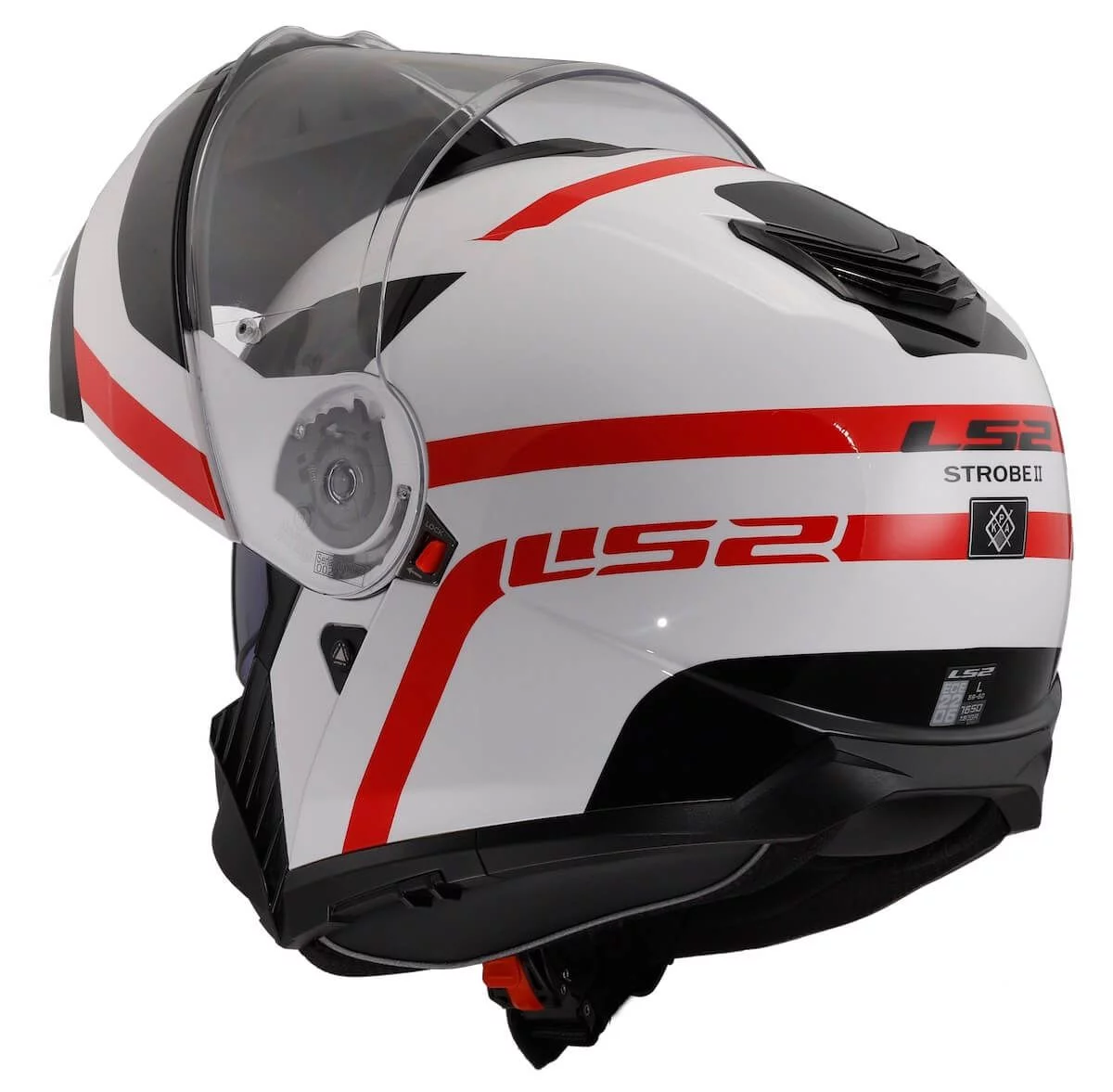 LS2 FF908 STROBE 2 AUTOX WHITE RED