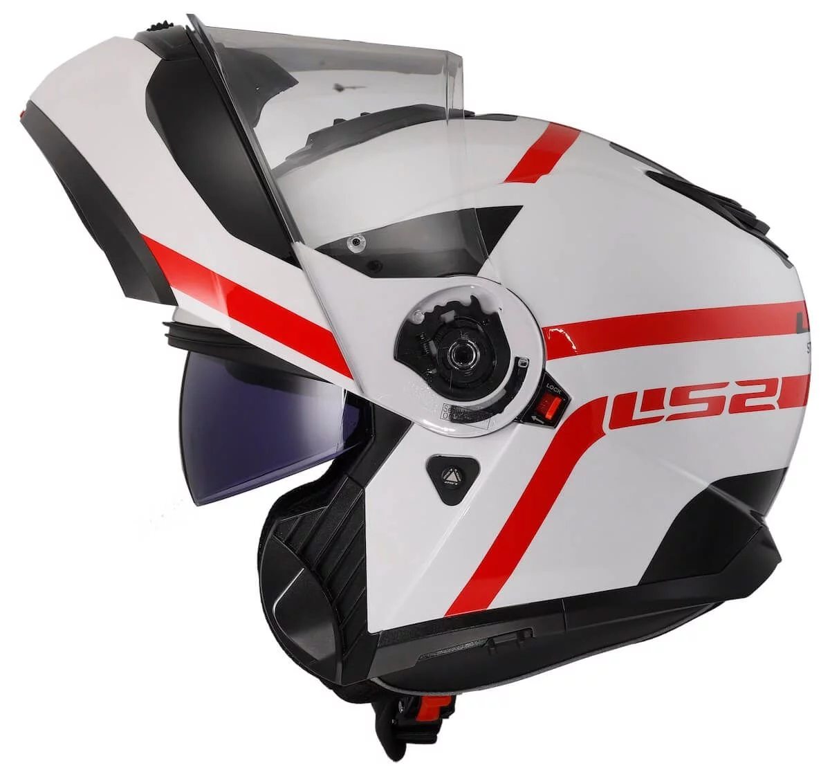 LS2 FF908 STROBE 2 AUTOX WHITE RED