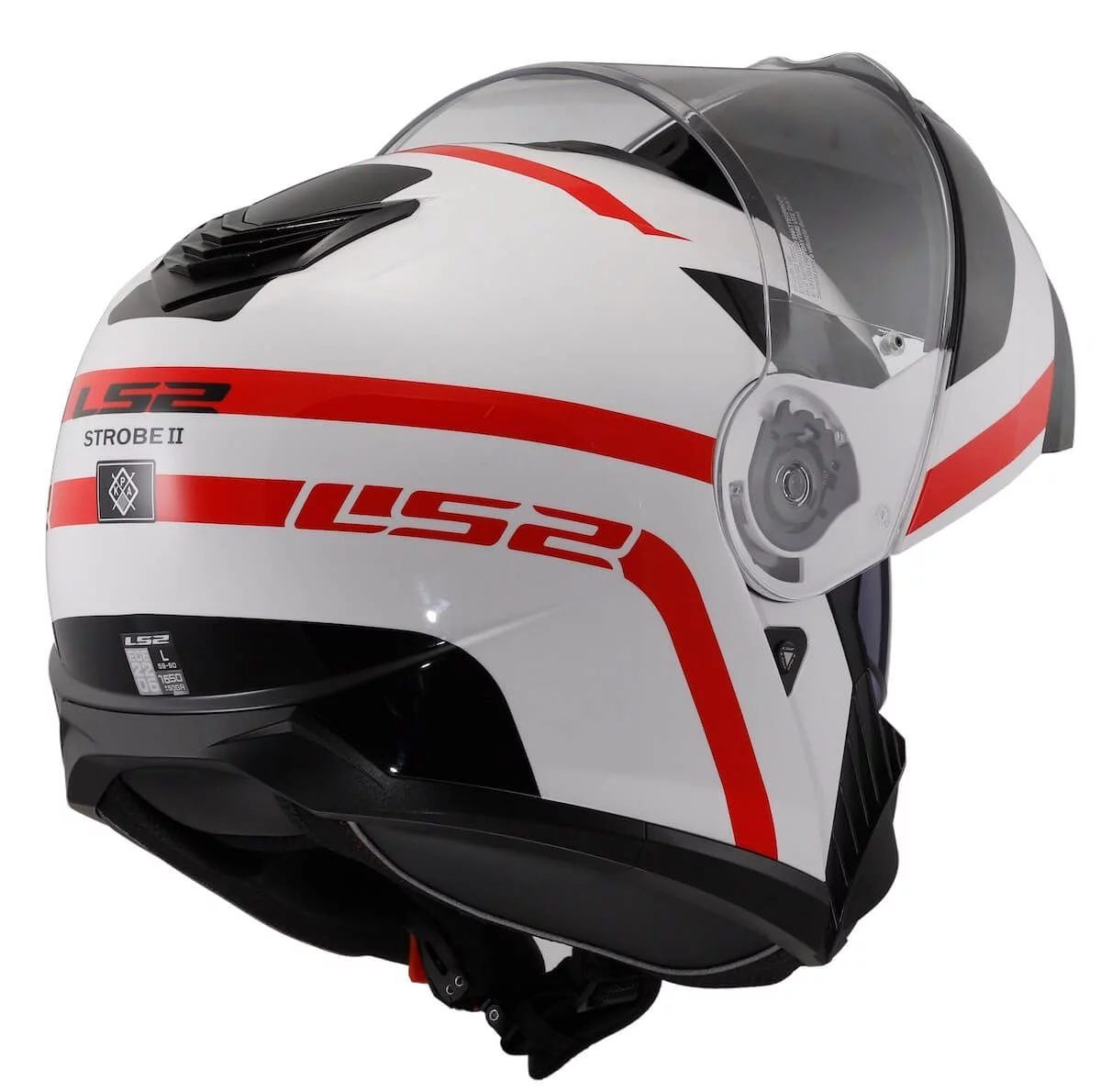 LS2 FF908 STROBE 2 AUTOX WHITE RED