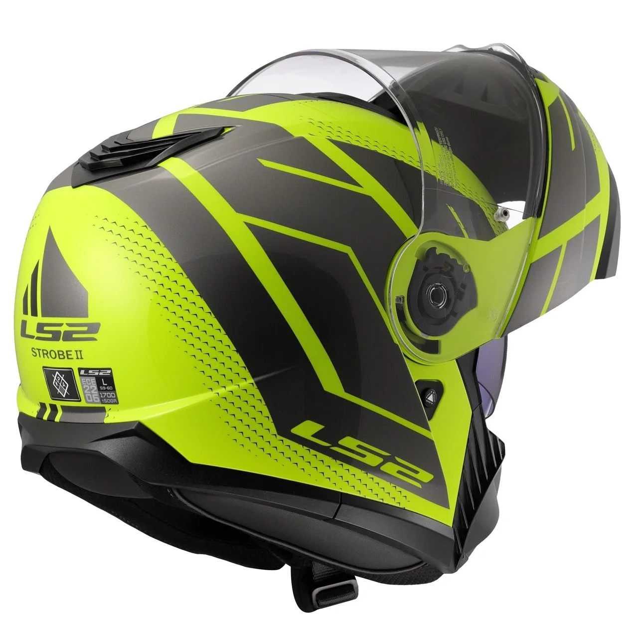 LS2 FF908 STROBE 2 CODE HI-VIS YELLOW GREY