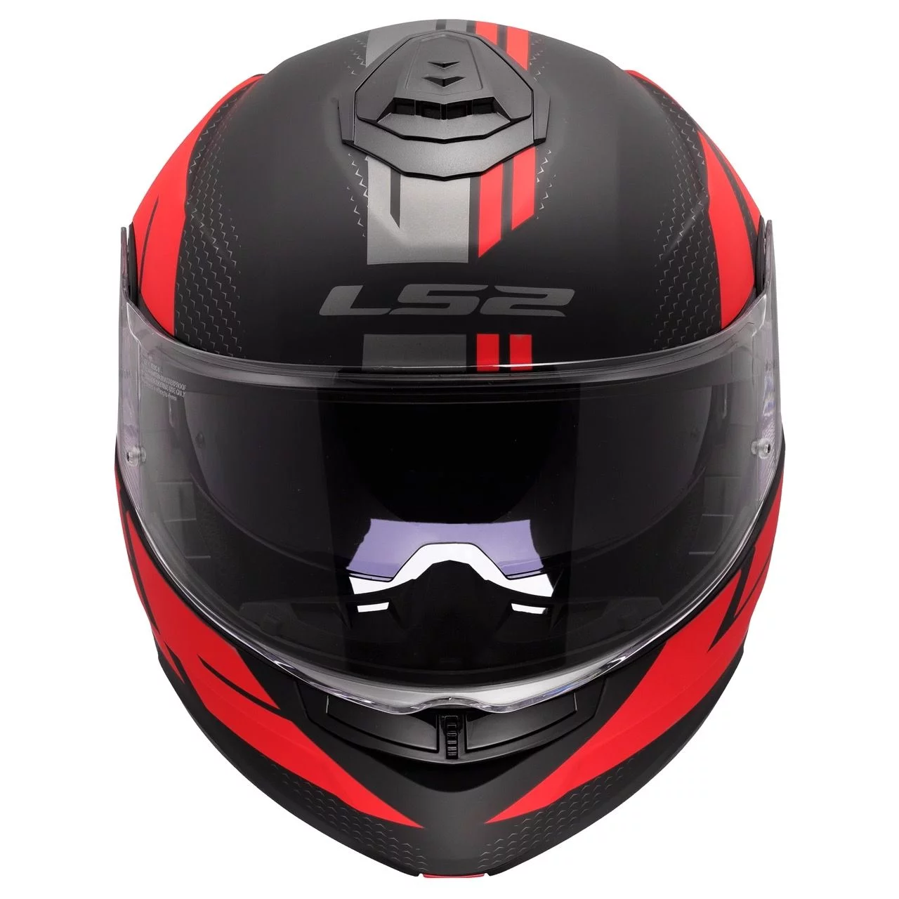 LS2 FF908 STROBE 2 CODE MATT BLACK RED