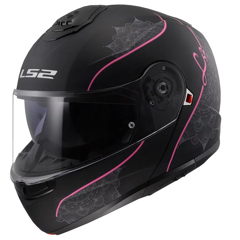 LS2 FF908 STROBE 2 LUX MATT BLACK PINK